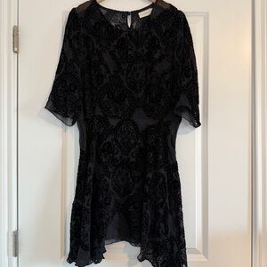 Johnny Was 4LoveandLiberty Flocked Velvet Tunic Dress
